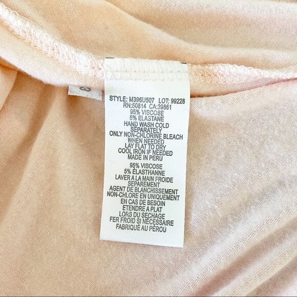 (3/$15) tahari cold shoulder tee pink shirt - Picture 6 of 6